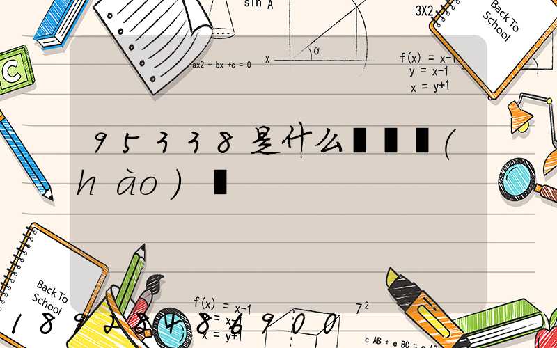 95338是什么電話號(hào)碼