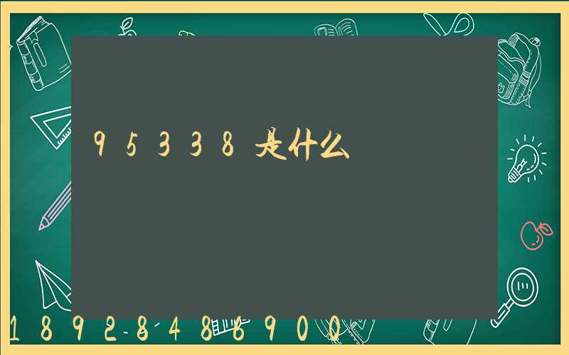 95338是什么電話號碼