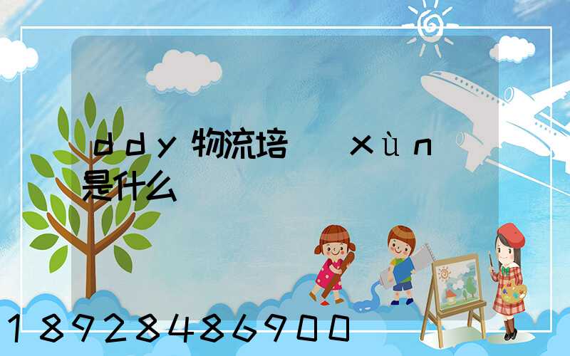 ddy物流培訓(xùn)是什么