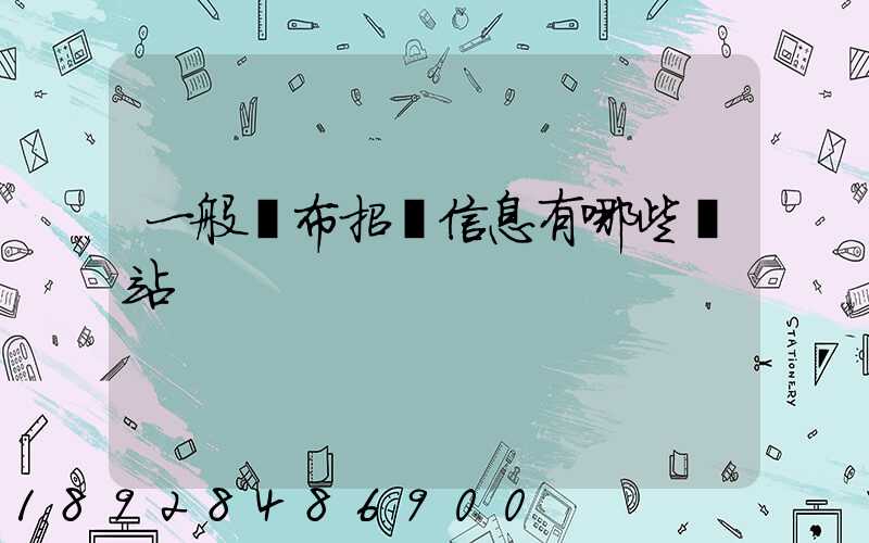 一般發布招標信息有哪些網站
