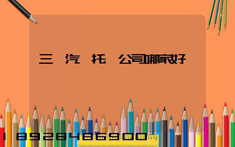 三亞汽車托運公司哪家好