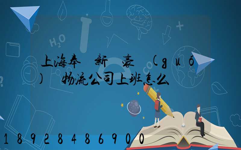 上海奉賢新銀豪國(guó)際物流公司上班怎么樣