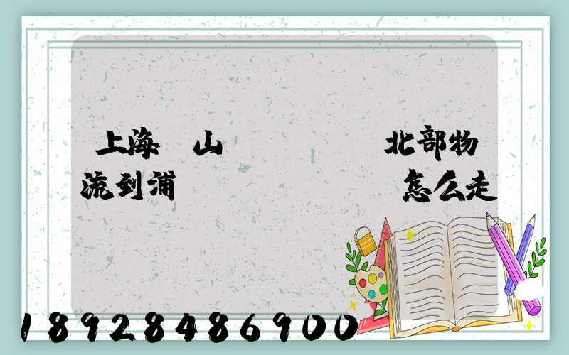 上海寶山區(qū)北部物流到浦東機(jī)場怎么走