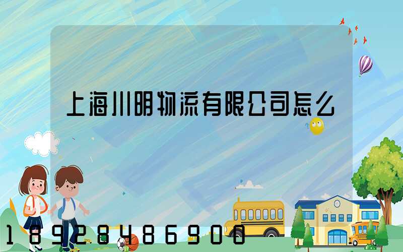 上海川明物流有限公司怎么樣