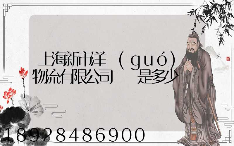 上海新市洋國(guó)際物流有限公司電話是多少