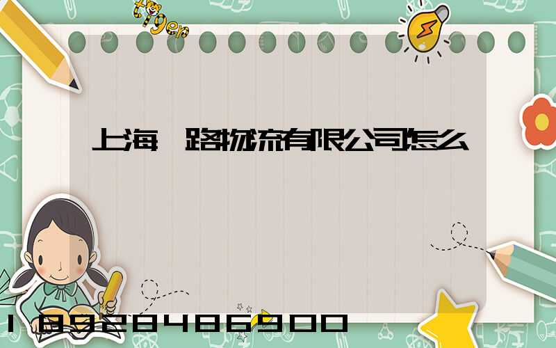 上海瀚路物流有限公司怎么樣