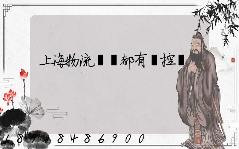 上海物流倉庫都有監控嗎