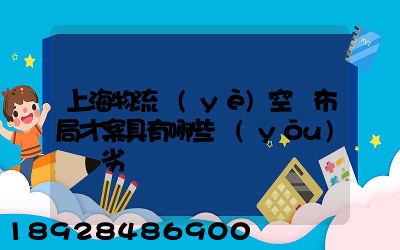 上海物流業(yè)空間布局才案具有哪些優(yōu)勢與劣勢