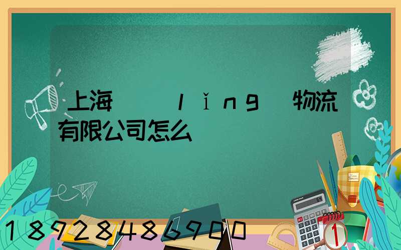 上海華領(lǐng)物流有限公司怎么樣