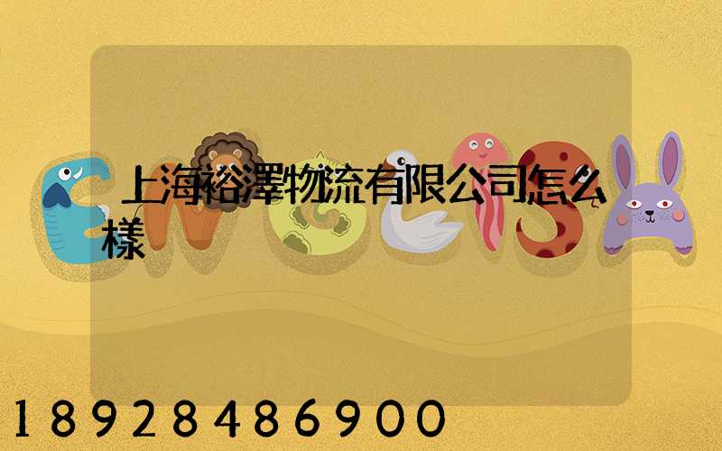 上海裕澤物流有限公司怎么樣