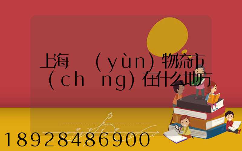 上海貨運(yùn)物流市場(chǎng)在什么地方