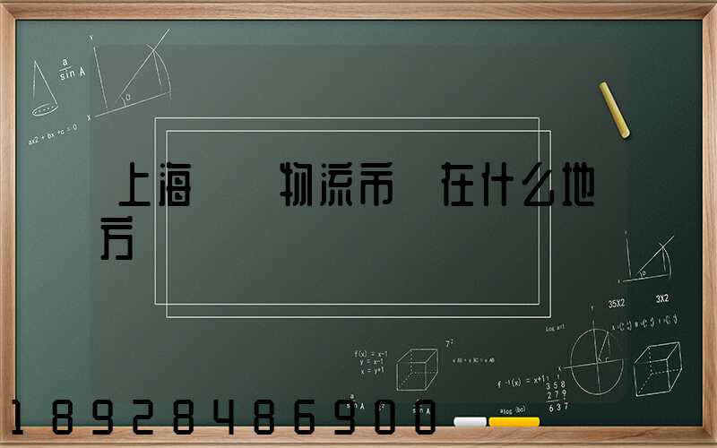 上海貨運物流市場在什么地方