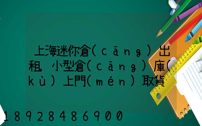 上海迷你倉(cāng)出租,小型倉(cāng)庫(kù)上門(mén)取貨