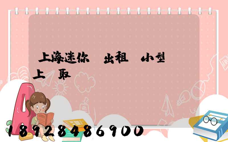 上海迷你倉出租,小型倉庫上門取貨