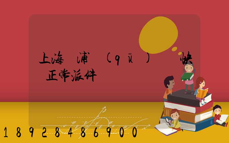 上海黃浦區(qū)順風快遞正常派件嗎