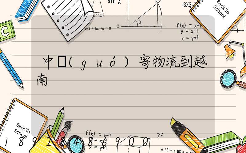 中國(guó)寄物流到越南