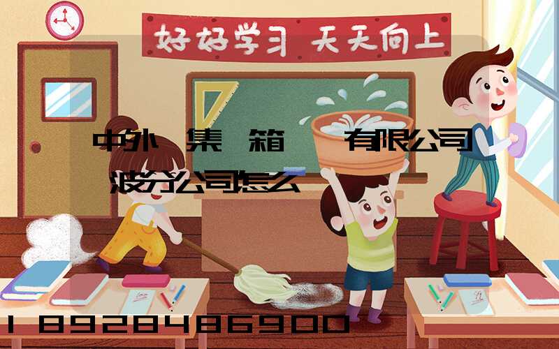 中外運集裝箱運輸有限公司寧波分公司怎么樣