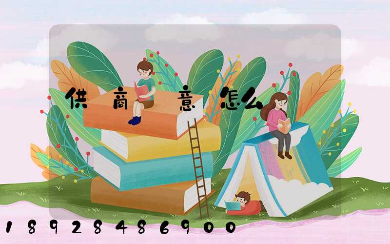 供應商評價意見怎么寫