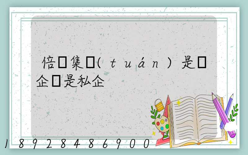 倍豐集團(tuán)是國企還是私企