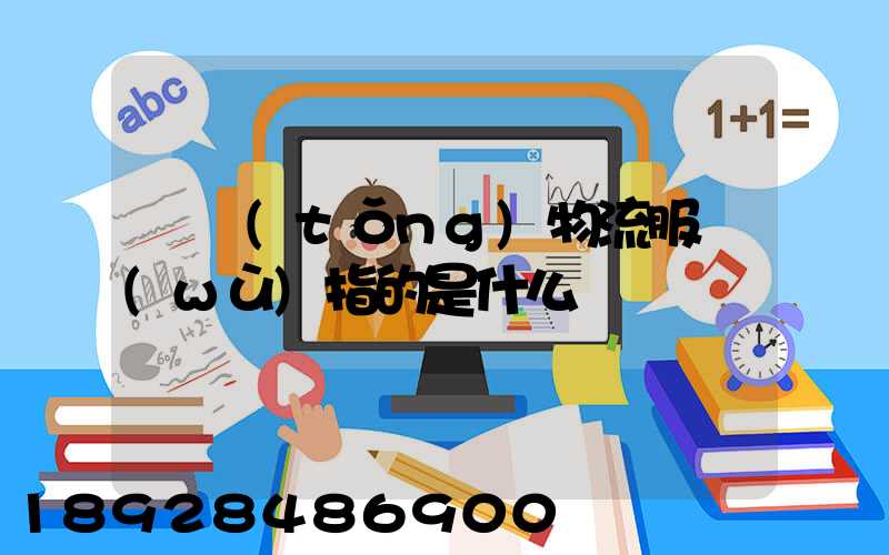 傳統(tǒng)物流服務(wù)指的是什么