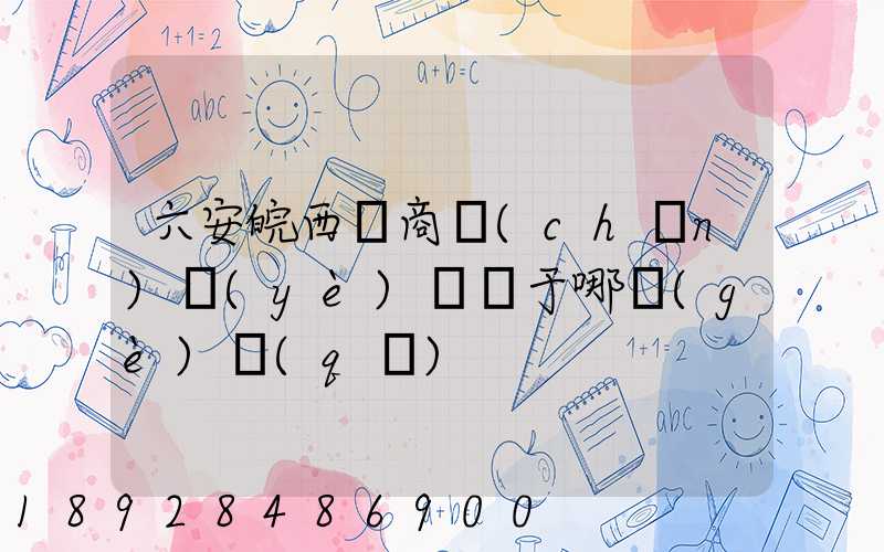 六安皖西電商產(chǎn)業(yè)園屬于哪個(gè)區(qū)