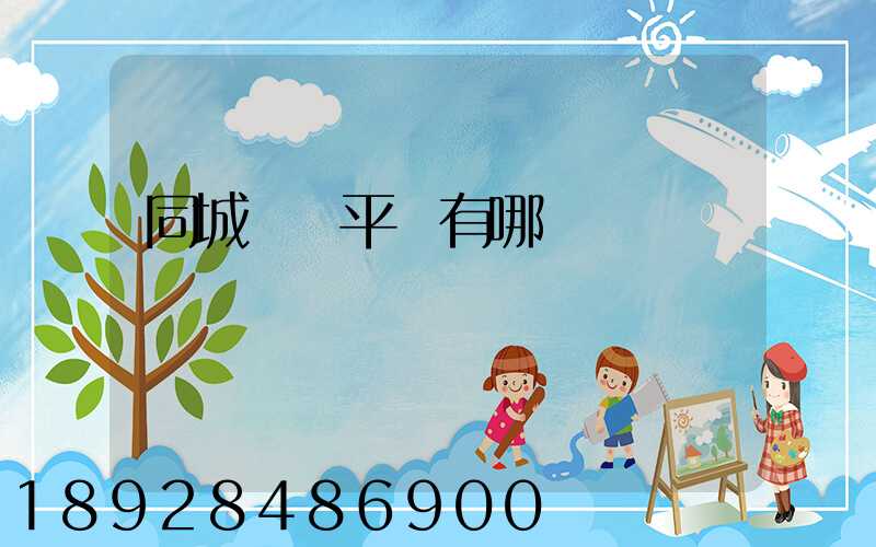 同城貨運平臺有哪幾個