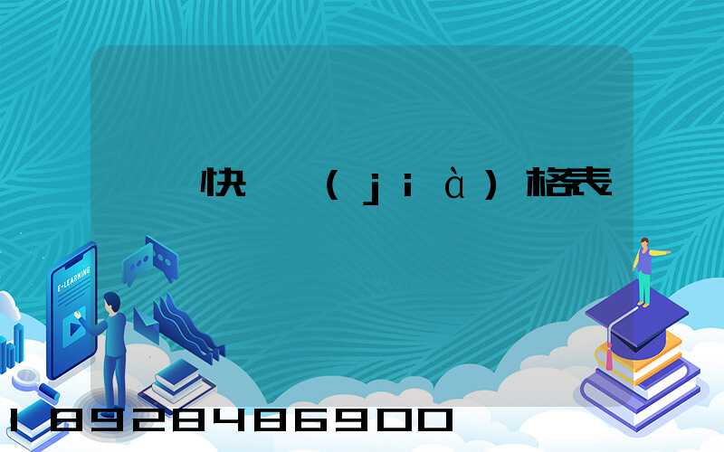國際快遞價(jià)格表