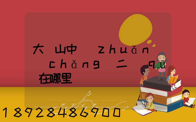 大嶺山中轉(zhuǎn)場(chǎng)二區(qū)在哪里