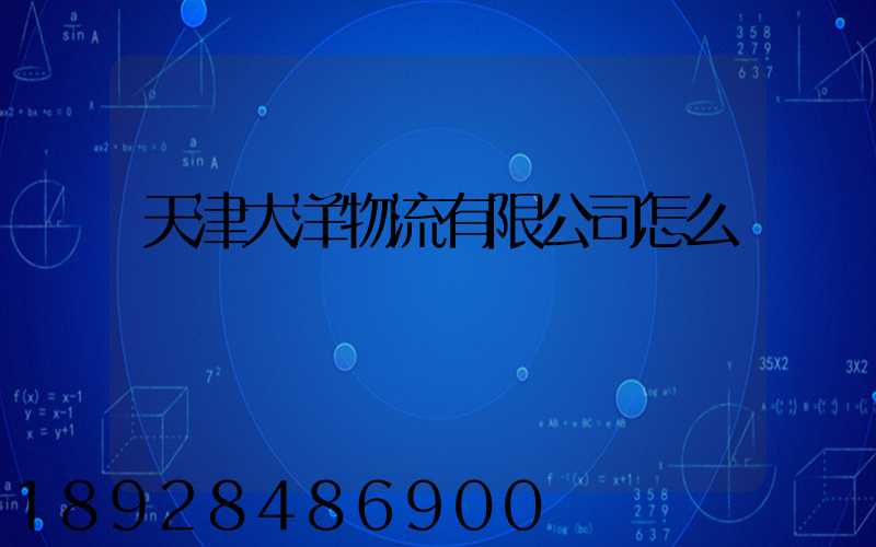 天津大洋物流有限公司怎么樣