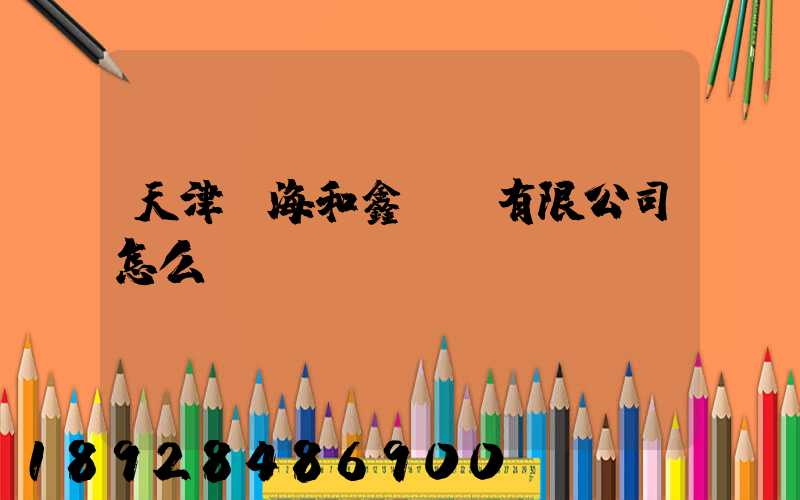 天津濱海和鑫運輸有限公司怎么樣