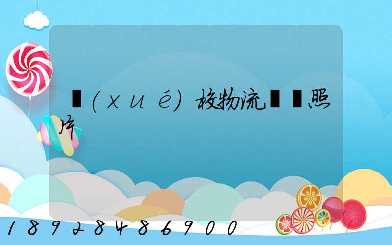 學(xué)校物流運輸照片