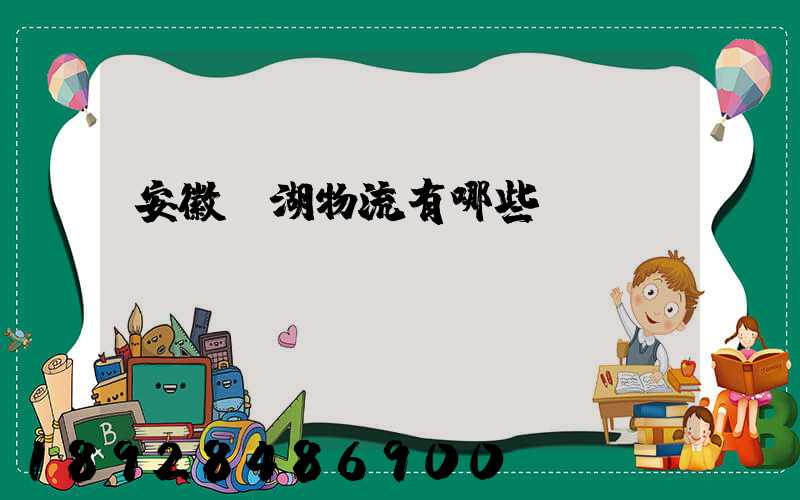 安徽蕪湖物流有哪些