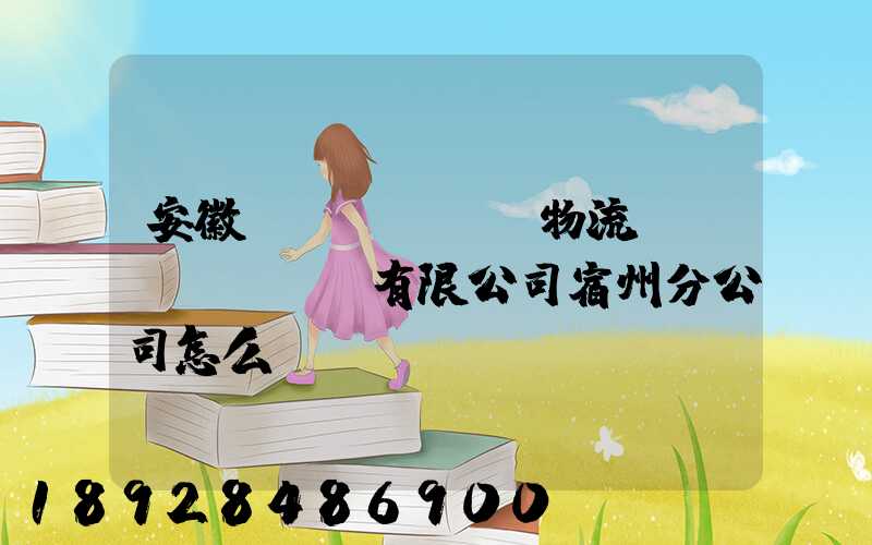 安徽轟達(dá)物流運(yùn)輸有限公司宿州分公司怎么樣