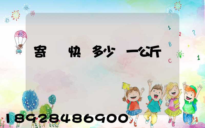 寄國際快遞多少錢一公斤