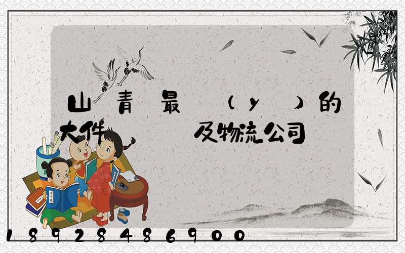 山東青島最專業(yè)的大件運輸車隊及物流公司