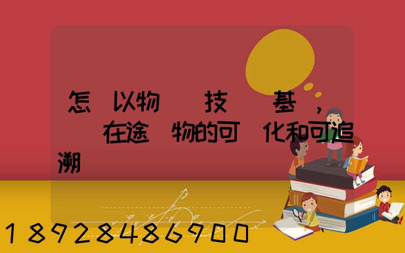 怎樣以物聯網技術為基礎,實現在途貨物的可視化和可追溯