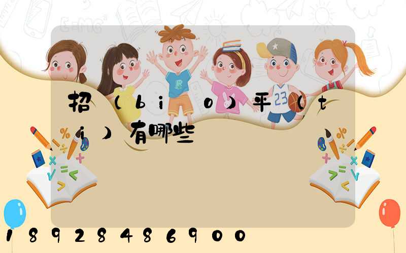 招標(biāo)平臺(tái)有哪些