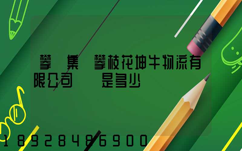 攀鋼集團攀枝花坤牛物流有限公司電話是多少