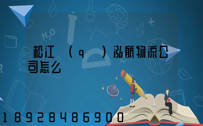 松江區(qū)泓航物流公司怎么樣