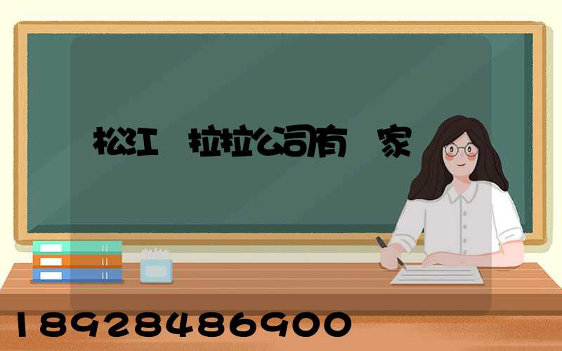 松江貨拉拉公司有幾家
