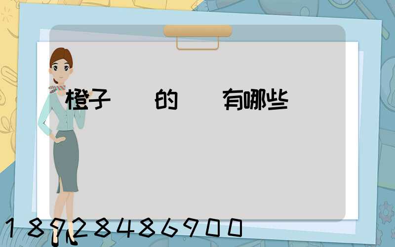 橙子運輸的優勢有哪些