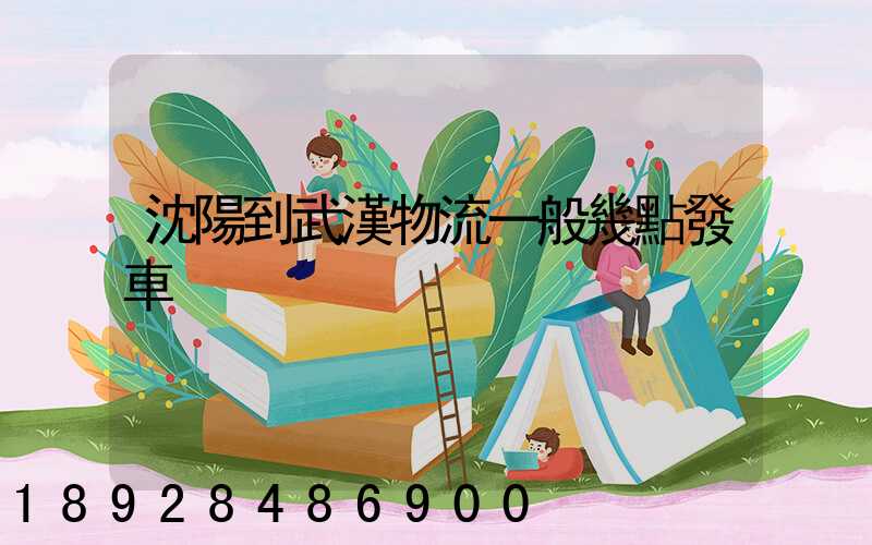 沈陽到武漢物流一般幾點發車