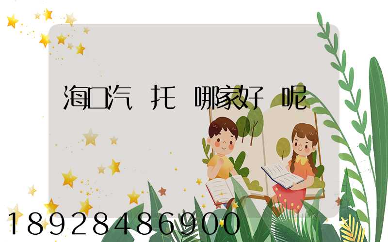 海口汽車托運哪家好點呢