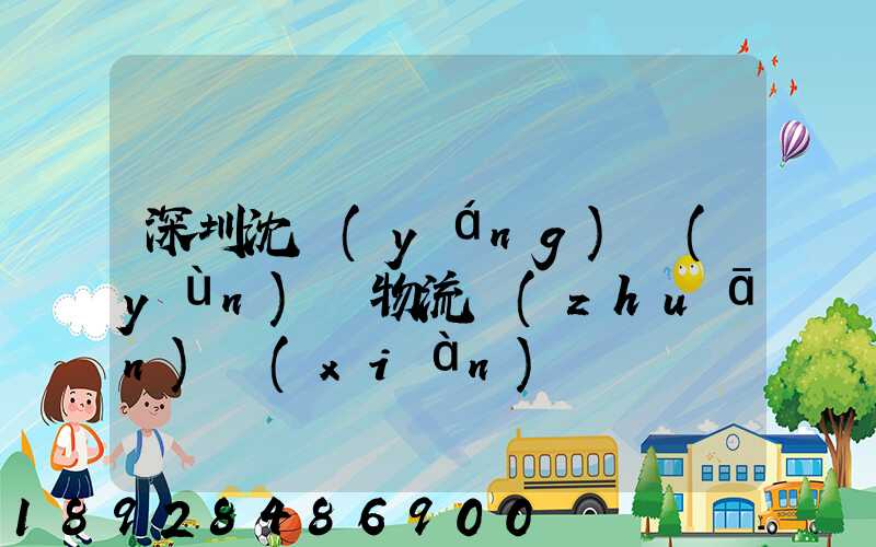 深圳沈陽(yáng)運(yùn)輸物流專(zhuān)線(xiàn)
