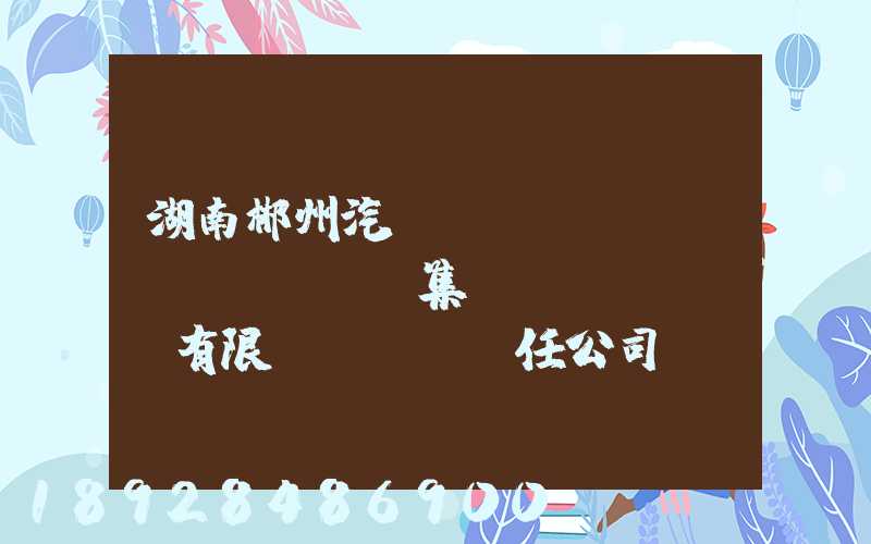 湖南郴州汽車(chē)運(yùn)輸集團(tuán)有限責(zé)任公司電話是多少