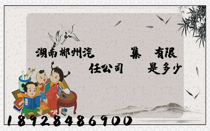 湖南郴州汽車運輸集團有限責(zé)任公司電話是多少