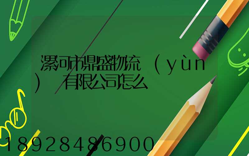漯河市鼎盛物流運(yùn)輸有限公司怎么樣