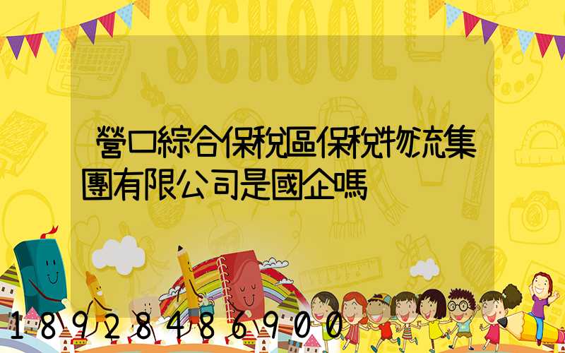 營口綜合保稅區保稅物流集團有限公司是國企嗎