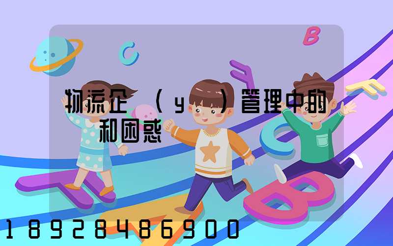 物流企業(yè)管理中的問題和困惑