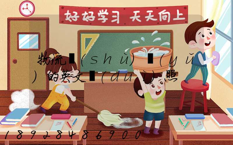 物流術(shù)語(yǔ)的英文對(duì)照